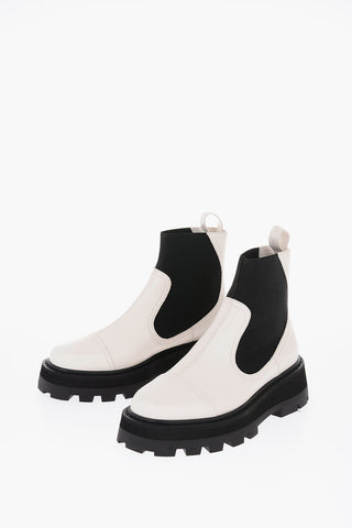 Leather CLAYTON Chelsea Booties