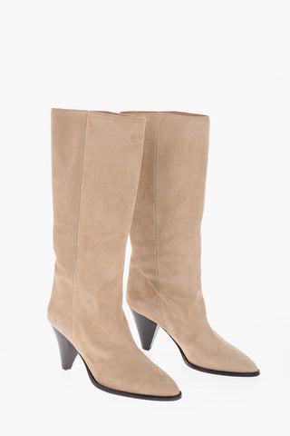 Stivali ROUXY in Suede con Tacco a Cono 7cm