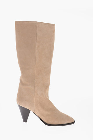 Stivali ROUXY in Suede con Tacco a Cono 7cm