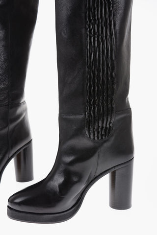 Over the Knee LAELLE Boots with Tuxedo Detail 10cm