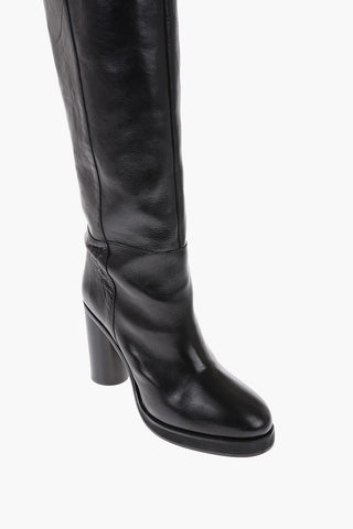 Over the Knee LAELLE Boots with Tuxedo Detail 10cm