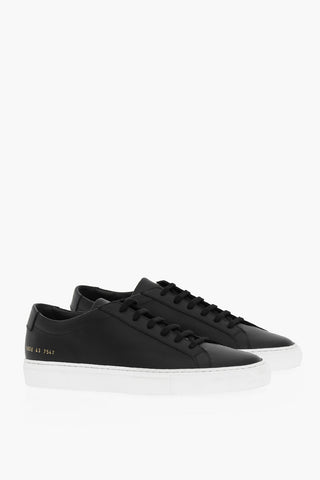 Low-top ACHILLES Leather Sneakers With Rubber Sole