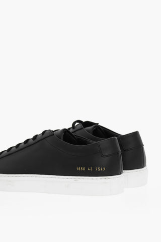 Low-top ACHILLES Leather Sneakers With Rubber Sole