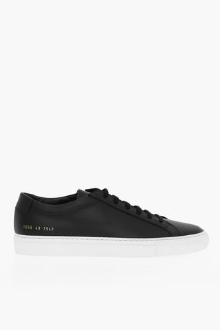 Low-top ACHILLES Leather Sneakers With Rubber Sole