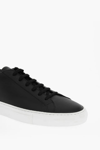 Low-top ACHILLES Leather Sneakers With Rubber Sole