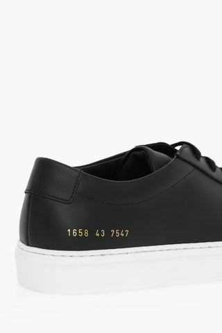 Low-top ACHILLES Leather Sneakers With Rubber Sole