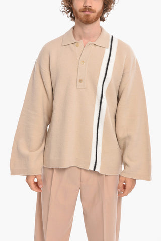 Pullover FLEECY in Cotone con Collo a Polo