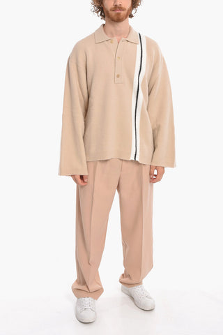 Pullover FLEECY in Cotone con Collo a Polo