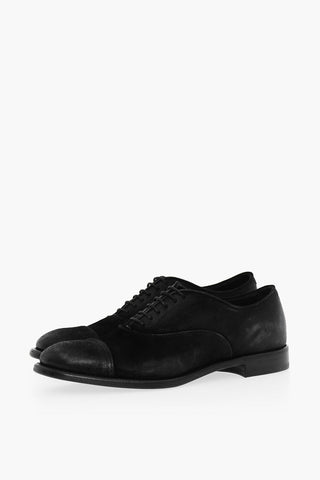 Oxford In Suede OLIVER Con Suola In Cuoio