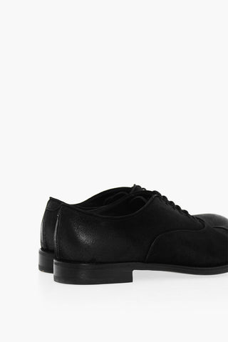 Oxford In Suede OLIVER Con Suola In Cuoio