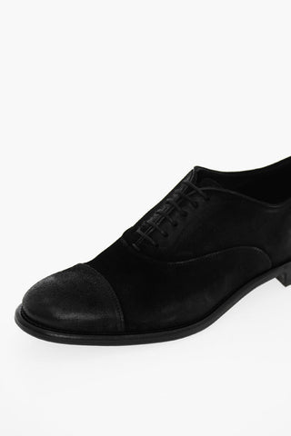 Oxford In Suede OLIVER Con Suola In Cuoio