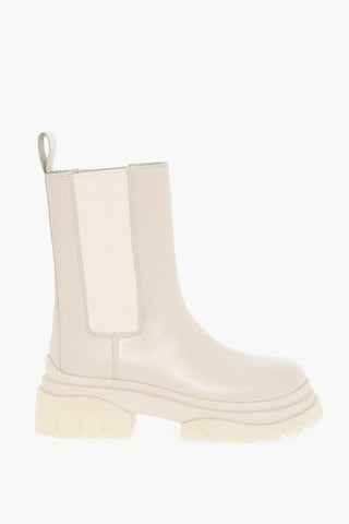 Leather Chelsea Boots With Rubber Sole