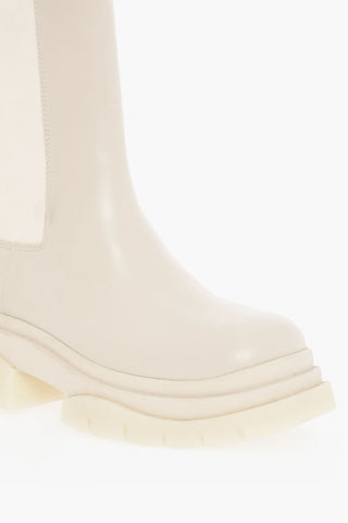 Leather Chelsea Boots With Rubber Sole