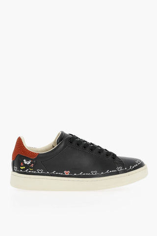 DISNEY Sneakers Low-top in pelle Con Stampa E Strass