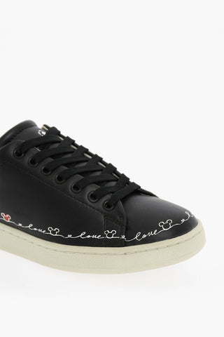 DISNEY Sneakers Low-top in pelle Con Stampa E Strass