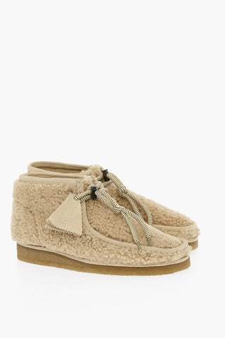 Polacchine WALLABEE In Shearling Con Suola In Gomma
