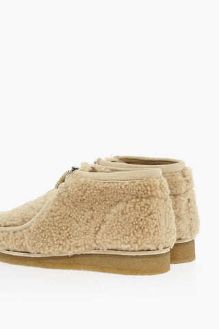Polacchine WALLABEE In Shearling Con Suola In Gomma