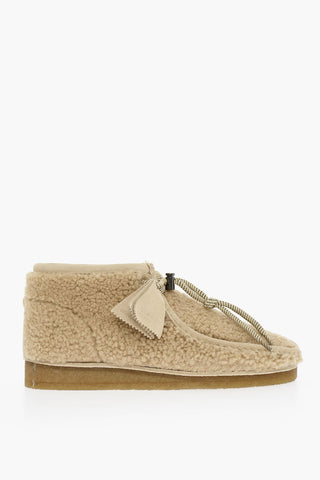 Polacchine WALLABEE In Shearling Con Suola In Gomma