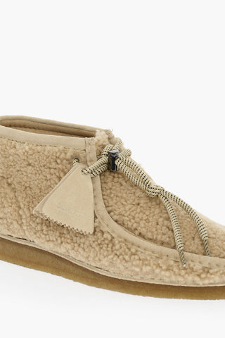 Polacchine WALLABEE In Shearling Con Suola In Gomma