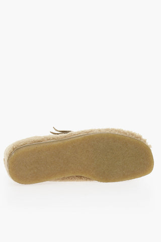 Polacchine WALLABEE In Shearling Con Suola In Gomma