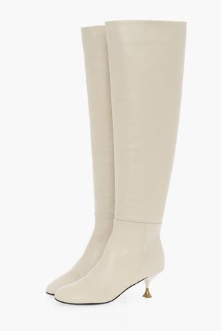 Leather GINEVRA Knee-Lenght Boots Heel 6 cm