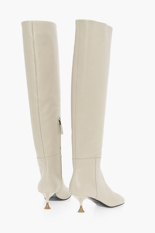 Leather GINEVRA Knee-Lenght Boots Heel 6 cm