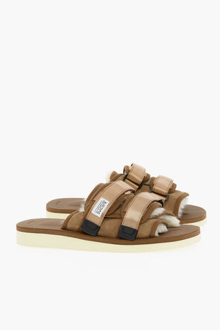 Suede Sandals With Sharling Padding