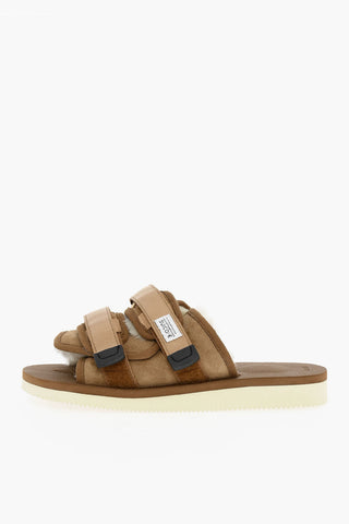 Suede Sandals With Sharling Padding