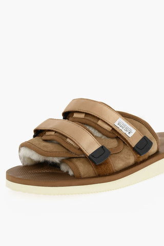Suede Sandals With Sharling Padding