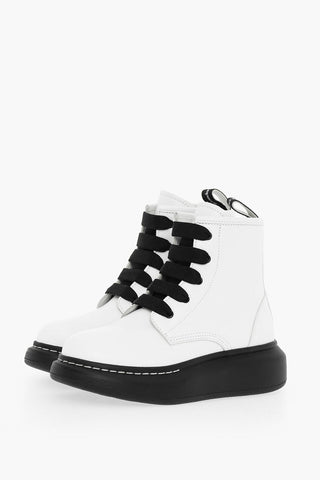 Anfibi In pelle Con Chiusura Zip