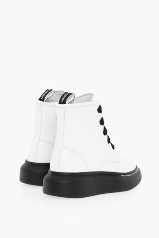 Anfibi In pelle Con Chiusura Zip