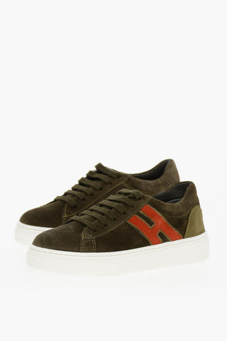 Sneakers Low-top In Suede Con Suola In Gomma