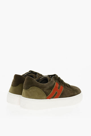 Sneakers Low-top In Suede Con Suola In Gomma
