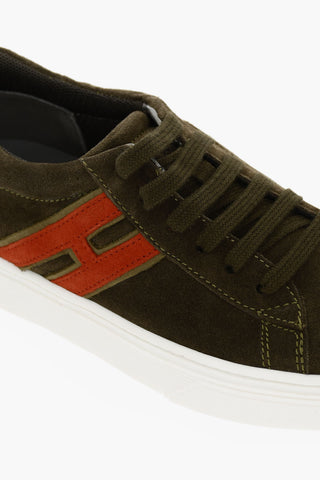 Sneakers Low-top In Suede Con Suola In Gomma