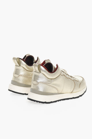 Sneakers in Pelle Lamè