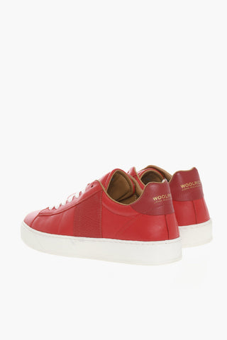 Leather COURT Low-Top Sneakers with Contrasting Details