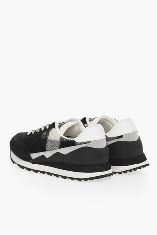 Suede URBAN RUNNER Sneakers with Fabric Detail