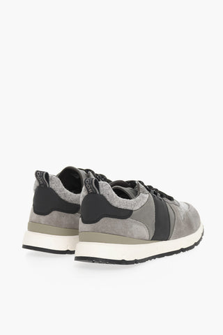 Sneakers JOGGER TRAIL in pelle scamosciata e tessuto