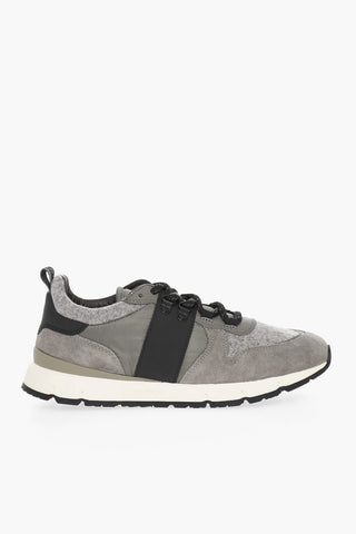 Sneakers JOGGER TRAIL in pelle scamosciata e tessuto