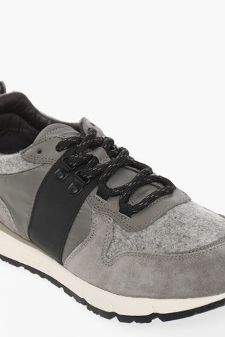 Sneakers JOGGER TRAIL in pelle scamosciata e tessuto