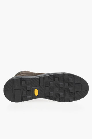 Suede Hiker Boots with Contrasting Sole