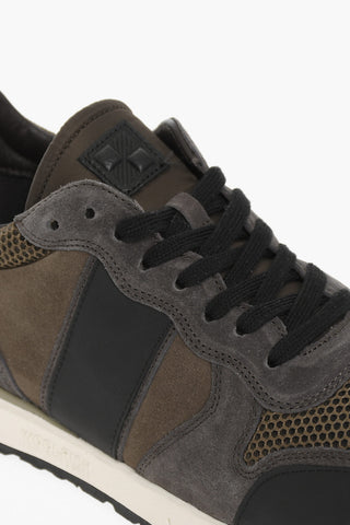 Sneakers Basse JOGGER in Mesh e pelle