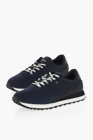 Suede and Fabric URBAN RUNNER Sneakers with Contrasting Details