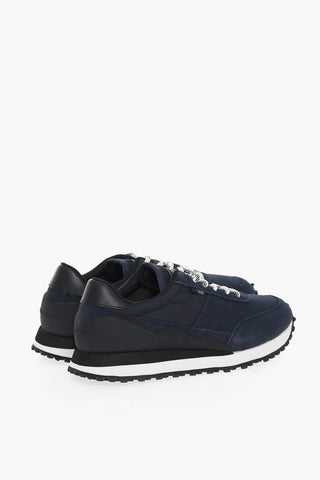 Suede and Fabric URBAN RUNNER Sneakers with Contrasting Details