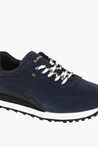 Suede and Fabric URBAN RUNNER Sneakers with Contrasting Details