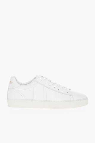 Leather Solid Color Low-Top Sneakers