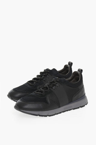 Sneakers Basse JOGGER TRAIL in Mesh e pelle