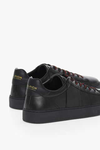Leather COURT Sneakers with Two-Tone Laces