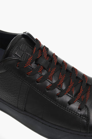 Leather COURT Sneakers with Two-Tone Laces