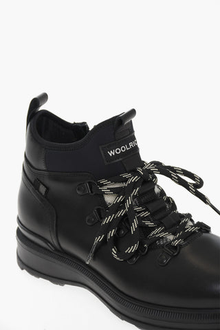 Anfibi in Pelle con Zip Laterale